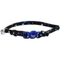 Coastal Pet Safe Cat Round Fashion Collar Black Stars, 8-12"L x 3/8"W-Cat-Coastal Pet-PetPhenom