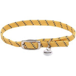 Coastal Pet ElastaCat Reflective Safety Stretch Collar Yellow, 10"L x 3/8"W