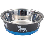 Coastal Pet Maslow Design Series Non-Skid Dog Bowl Blue Pup, 1 count