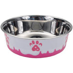 Coastal Pet Maslow Design Series Non-Skid Dog Bowl Pink Paws, 1 count