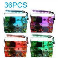 36xRemote Control 24LEDs Clip Led Light 8 Colors RC Aquarium Plant Marine FOWLR-Fish-AQUANEAT-PetPhenom