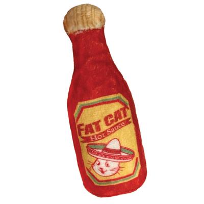 4" Fat Cat Hot Sauce Plush Cat Toy by Kittybelles-Cat-Kittybelles-PetPhenom