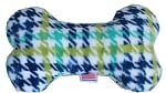 Mirage Pet Products Bone Dog Toy, 6-inch-Dog-🎁 Special Offer Included!-Aqua Plaid-PetPhenom