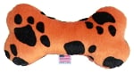 Mirage Pet Products Bone Dog Toy, 6-inch-Dog-🎁 Special Offer Included!-Orange Paw-PetPhenom