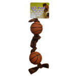 Lil Pals Plush Toys and Tugs Basketball Tug Toy, 6 count