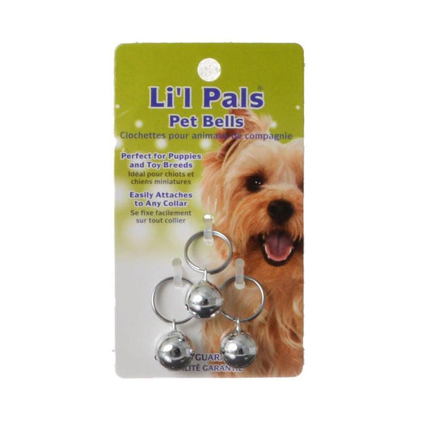 Lil Pals Pet Bells Silver for Puppies and Toy Dog Breeds, 18 count (6 x 3 ct)