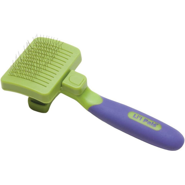 Lil Pals Self-Cleaning Slicker Brush for Dogs, 1 count-Dog-Lil Pals-PetPhenom