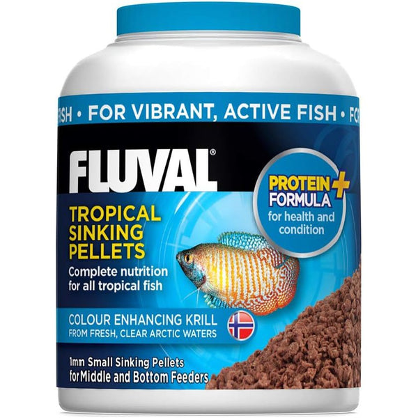 Fluval Tropical Fish Food Small Sinking Pellets, 3.17 oz-Fish-Fluval-PetPhenom