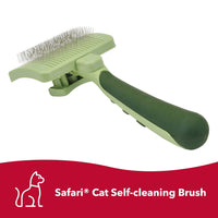 Safari Self-Cleaning Slicker Brush for Cats, 1 count-Cat-Safari-PetPhenom