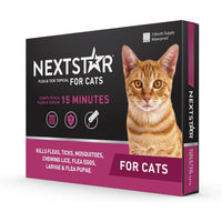 NextStar Flea and Tick Topical Treatment for Cats, 3 count-Cat-NextStar-PetPhenom