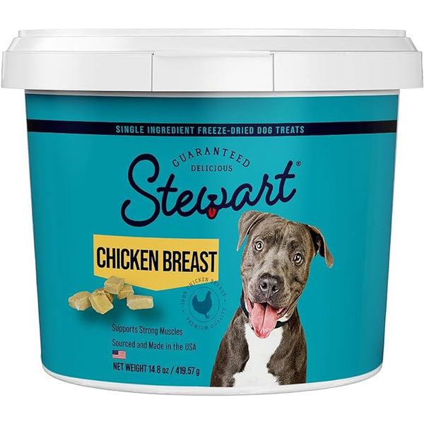 Stewart Freeze Dried Chicken Breast Treat Resealable Pouch, 14.8 oz-Dog-Stewart-PetPhenom