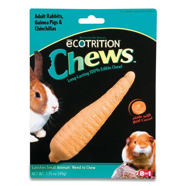 8 in 1 eCOTRITION Chews Carrot Flavor Rabbit Guinea Pig & Chinchilla 1.75oz-Small Pet-8 in 1-PetPhenom