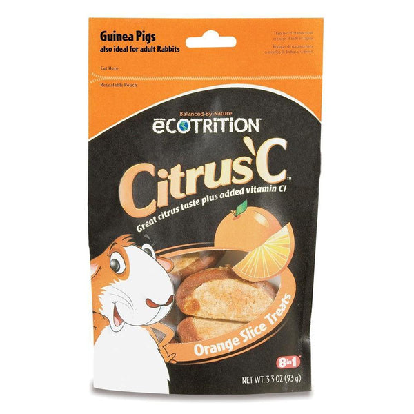 8 in 1 eCOTRITION Citrus C Orange Slice Treats 3.3oz-Small Pet-8 in 1-PetPhenom