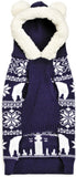 Zack & Zoey Elements Polar Bear Knitted Hooded Sweater - Small-Dog-Zack & Zoey-PetPhenom