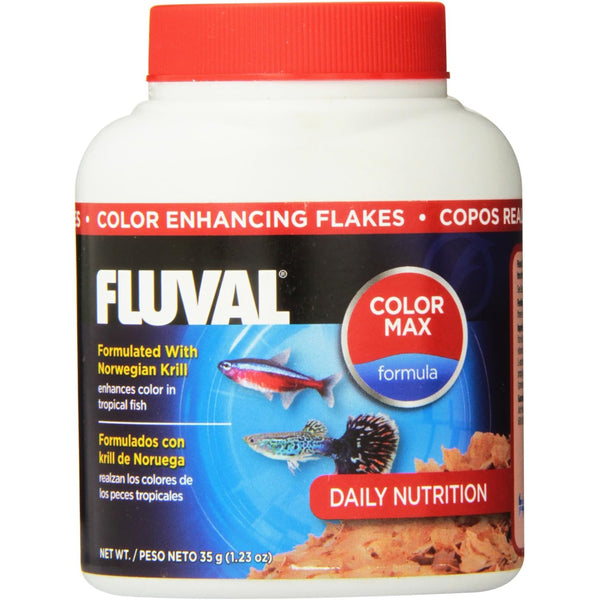 Fluval Color Enhancing Flakes Fish Food For Tropical Fish, 1.23 oz-Fish-Fluval-PetPhenom