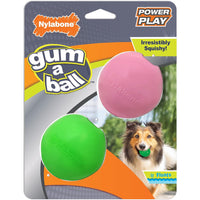 Nylabone Power Play Gum-a-Ball Dog Toy, 2 count-Dog-Nylabone-PetPhenom