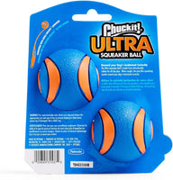 Chuckit Ultra Squeaker Ball Dog Toy, Pack of 2, Medium (2.5")