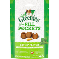 Greenies Feline Pill Pockets Catnip Flavor, 1.6 oz-Cat-Greenies-PetPhenom