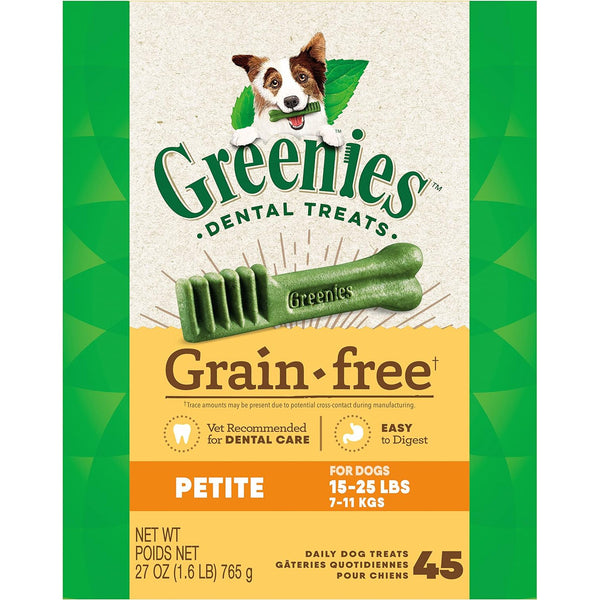 Greenies Grain Free Dental Treat Petite, 27 oz-Dog-Greenies-PetPhenom