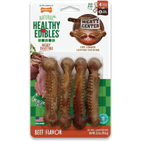 Nylabone Healthy Edibles Meaty Center Chews Beef Small, 4 count-Dog-Nylabone-PetPhenom