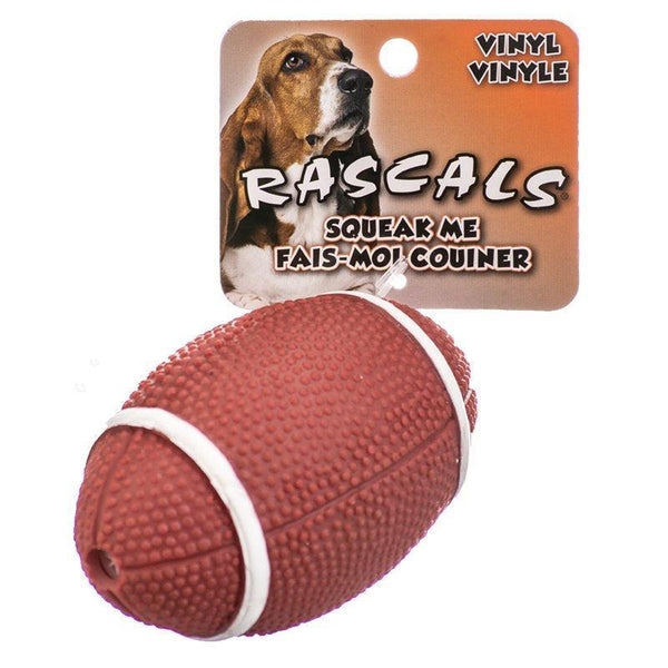 Coastal Pet Rascals Vinyl Football Dog Toy, 6 count
