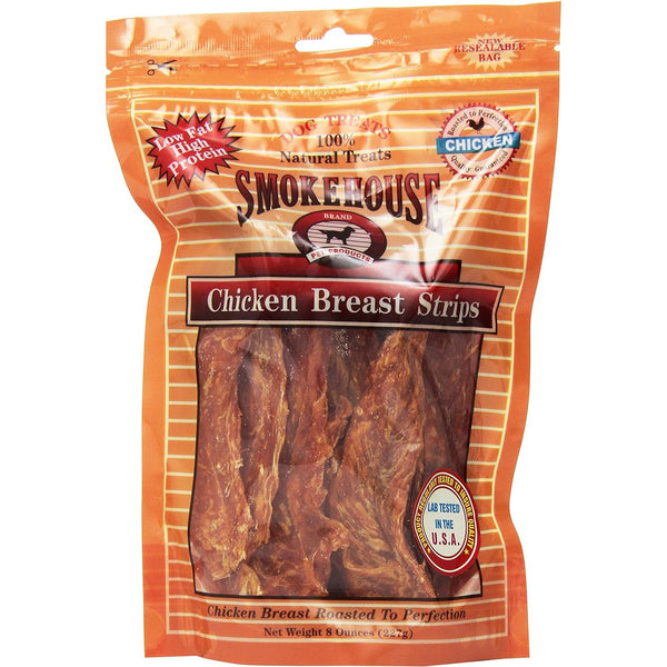 Smokehouse Chicken Breast Strips Dog Treats, 8 oz-Dog-Smokehouse-PetPhenom