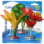 Blue Ribbon Vibran-Sea Color Burst Florals Betta Variety Pack, 3 count