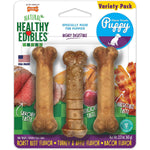 Nylabone Healthy Edibles Natural Puppy Treats Roast Beef, Bacon, Turkey and Apple Flavor Petite, 3 count-Dog-Nylabone-PetPhenom