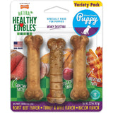 Nylabone Healthy Edibles Natural Puppy Treats Roast Beef, Bacon, Turkey and Apple Flavor Petite, 3 count-Dog-Nylabone-PetPhenom