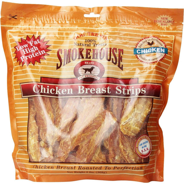 Smokehouse Chicken Breast Strips Dog Treats, 2 lb-Dog-Smokehouse-PetPhenom
