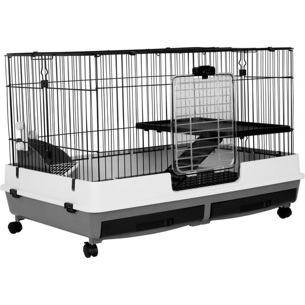 AE Cage Company Deluxe Two Level Small Animal Cage 32"x21"x26", 1 count-Small Pet-AE Cage Company-PetPhenom
