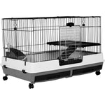 AE Cage Company Deluxe Two Level Small Animal Cage 39"x26"x26", 1 count-Small Pet-AE Cage Company-PetPhenom