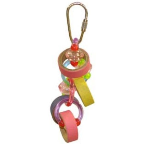 AE Cage Company Happy Beaks Keet Rings Bird Toy, 1 count-Bird-A&E Cage Company-PetPhenom