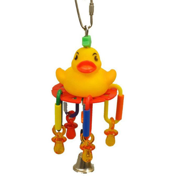 AE Cage Company Happy Beaks Lucky Rubber Ducky Bird toy, 1 count-Bird-A&E Cage Company-PetPhenom