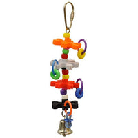 AE Cage Company Happy Beaks Tiny Rings and Stars Bird Toy, 1 count-Bird-A&E Cage Company-PetPhenom