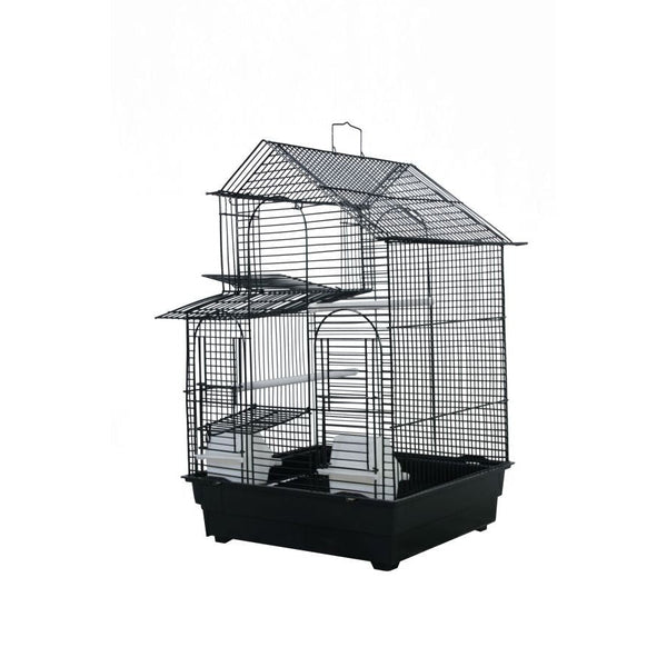 AE Cage Company House Top Bird Cage Assorted Colors 16"x14"x23", 1 count-Bird-AE Cage Company-PetPhenom