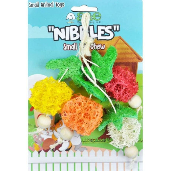 AE Cage Company Nibbles Fruit Bunch Loofah Chew Toy, 1 count-Small Pet-AE Cage Company-PetPhenom