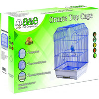 AE Cage Company Ornate Top Bird Cage 14"x11"x17" White, 1 count-Bird-AE Cage Company-PetPhenom