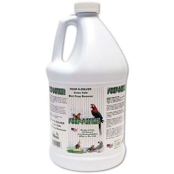 AE Cage Company Poop D Zolver Bird Poop Remover Lime Coconut Scent, 1 gallon-Bird-A&E Cage Company-PetPhenom