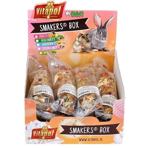 A&E Cage Company Smakers Fruit Sticks for Small Animals, 12 count-Small Pet-A&E Cage Company-PetPhenom