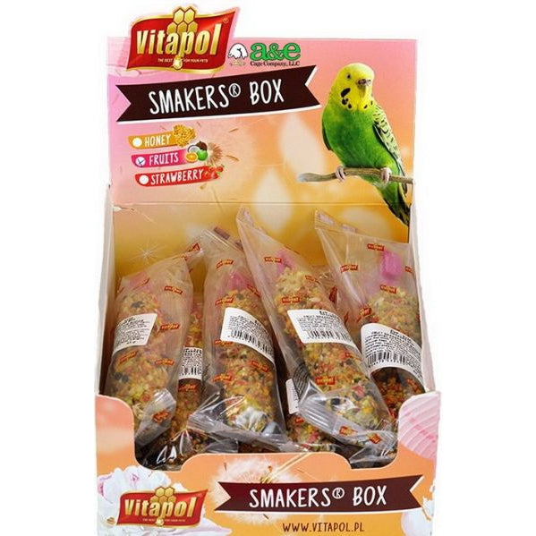 A&E Cage Company Smakers Parakeet Fruit Treat Sticks, 12 count-Bird-A&E Cage Company-PetPhenom