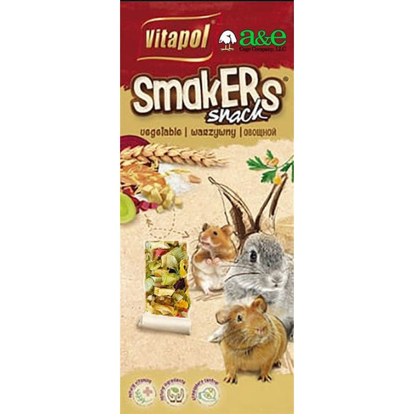 A&E Cage Company Smakers Vegetable Sticks for Small Animals, 2 count-Small Pet-A&E Cage Company-PetPhenom