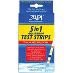 API 5 in 1 Aquarium Test Strips, 25 strips-Fish-API-PetPhenom