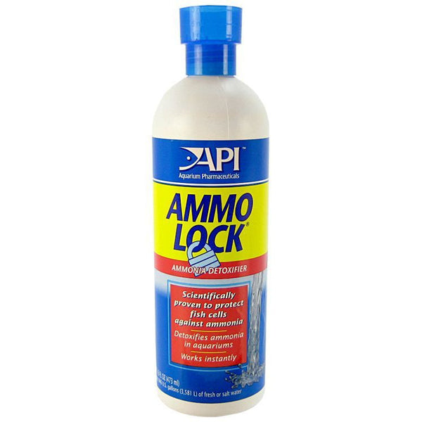 API Ammo Lock Ammonia Detoxifier for Aquariums, 16 oz (Treats 946 Gallons)-Fish-API-PetPhenom