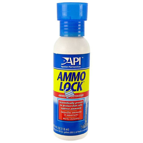 API Ammo Lock Ammonia Detoxifier for Aquariums, 4 oz (Treats 236 Gallons)-Fish-API-PetPhenom
