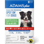 Adams Flea And Tick Prevention Spot On For Dogs 31-60 lbs Large 3 Month Supply , 1 count-Dog-Adams-PetPhenom