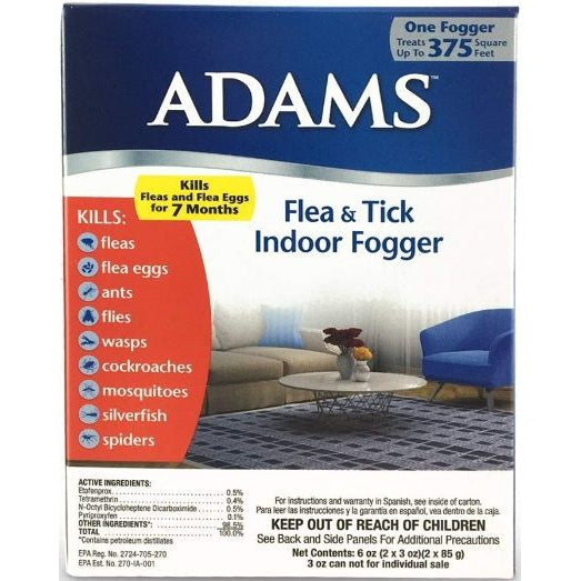 Adams Flea and Tick Indoor Fogger 3 oz, 2 count-Dog-Adams-PetPhenom