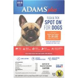 Adams Plus Flea and Tick Spot On for Medium Dogs 15-30 lbs-Dog-Adams-PetPhenom