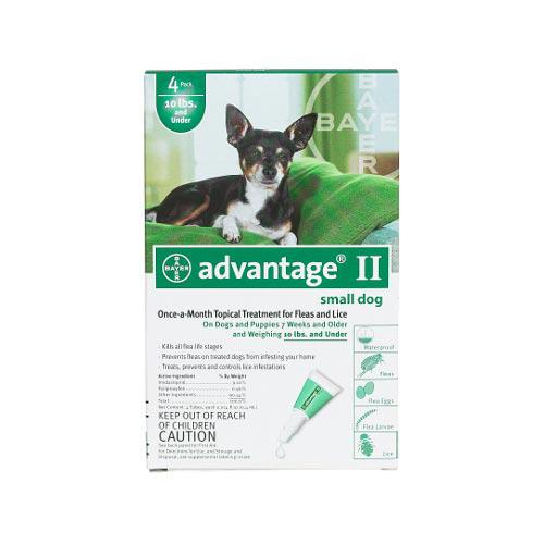 Advantage Flea Control for Dogs and Puppies Under 10 lbs 4 Month Supply-Dog-Advantage-PetPhenom