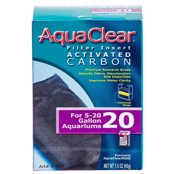 Aquaclear Activated Carbon Filter Inserts, For Aquaclear 20 Power Filter-Fish-AquaClear-PetPhenom